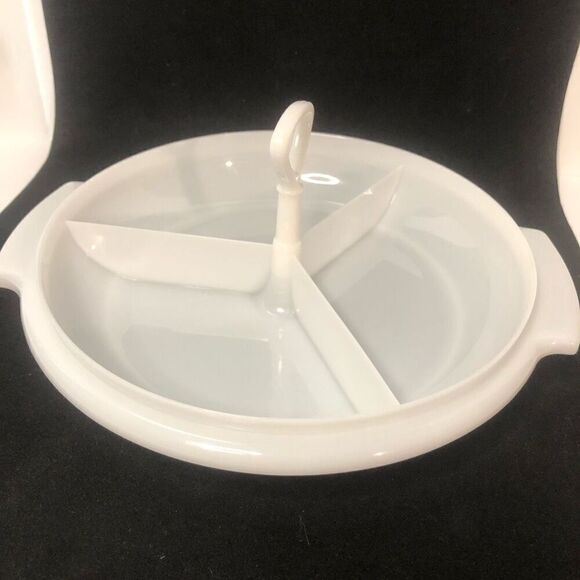 Vtg tupperware suzette div. serving dish handle #608-4 lid #229-17 seal logo - Picture 6 of 10